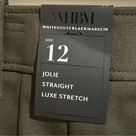 WHBM® Jolie Button Straight Luxe Stretch Pant - Picture 8 of 9